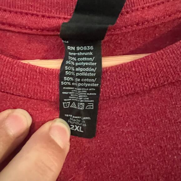 Very Important Tee Unisex Red  Pork Pig T Shirt XXL Country Western ptp 25" - Picture 4 of 6